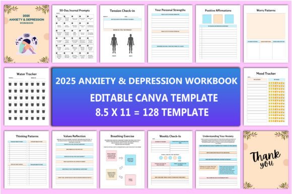 2025 Anxiety Depression Workbook: A Practical Guide to Mental Wellness