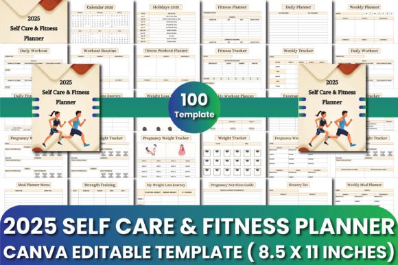 2025 Self Care Fitness Planner: A Comprehensive Guide to Organizing Your Wellness Journey
