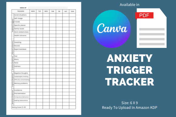 Anxiety Trigger Tracker - KDP Template: A Strategic Tool for Business Growth