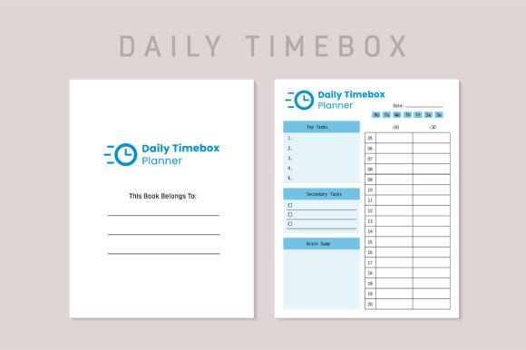 Daily Timebox Planner KDP Interior: A Practical Tool for Your Daily Routine