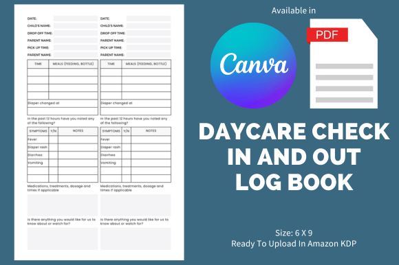 Daycare Check in and out - KDP Template