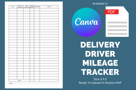 Delivery Driver Mileage - KDP Template