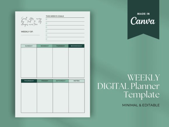 Minimal Weekly Planner: Simplify Your Planning with a Clean, Effective Template