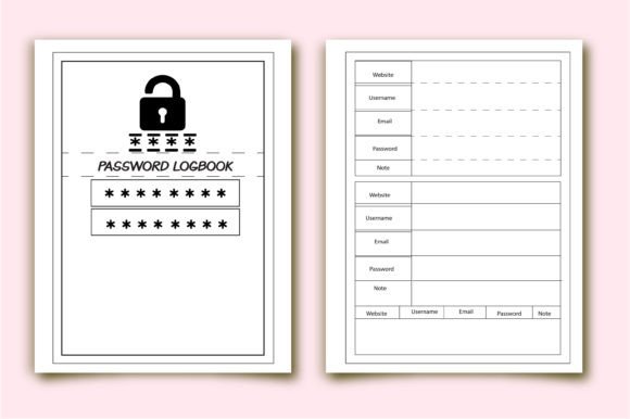 Password Logbook Notebook Interiors