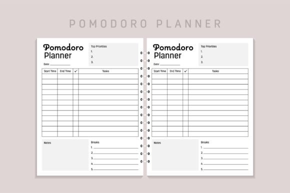 Pomodoro Planner KDP Interior