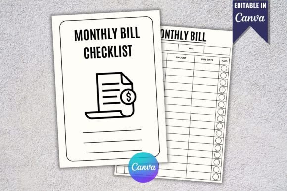 Printable Monthly Bill Tracker and Checklist: A Simple Way to Stay on Top of Your Finances