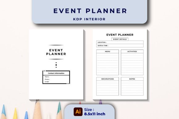Streamline Your Event Planning with the Editable Event Planner KDP Interior